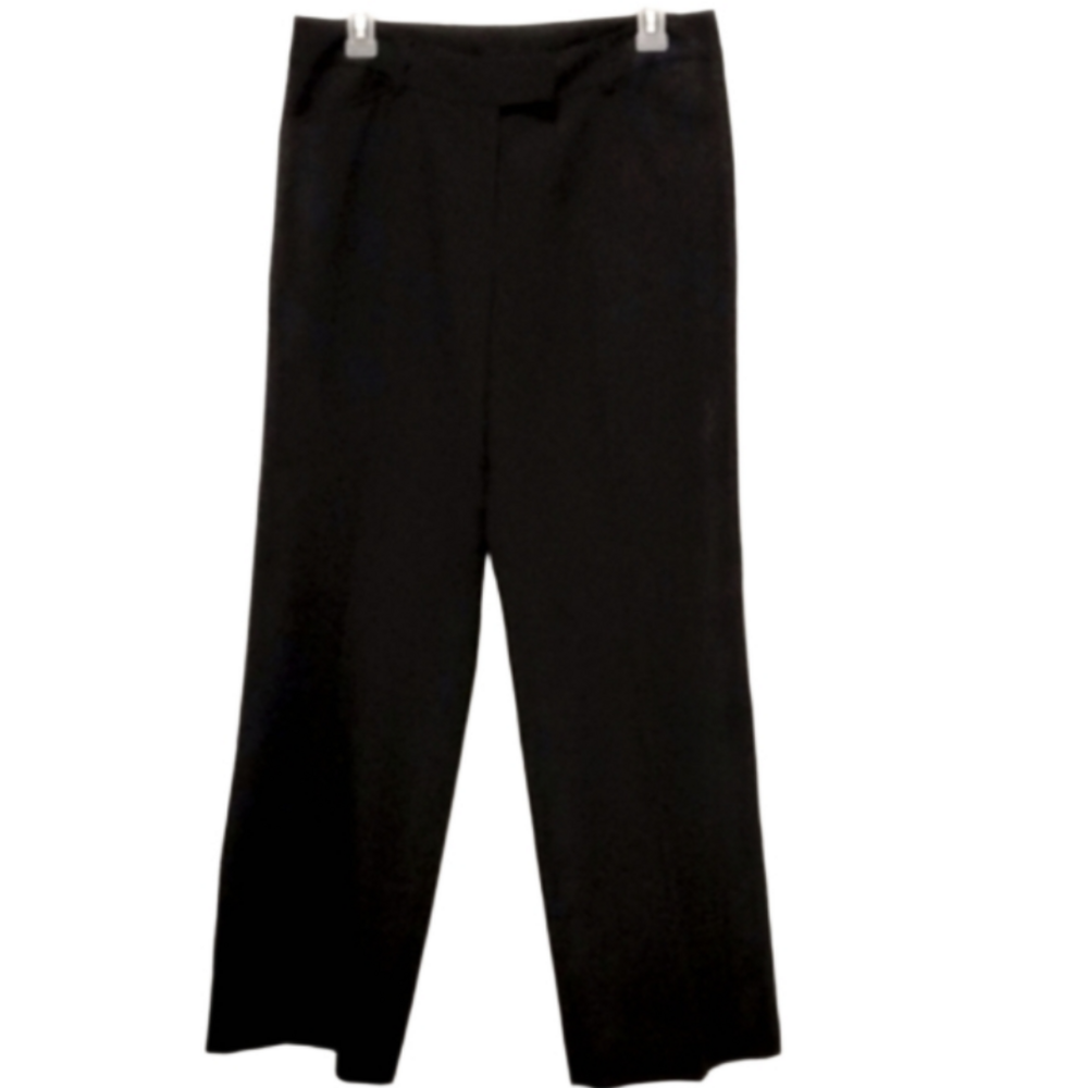 Tahari Black Dress Pants Career Casual Straight Leg Trousers